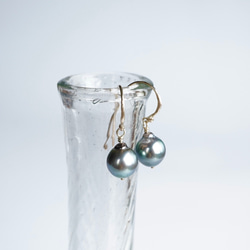 Baroque pearl earrings [OP735K10] 2枚目の画像