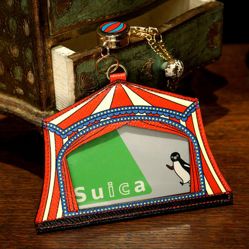 サーカステントなパスケース（牛革製） パスケース・定期入れ EARL'S