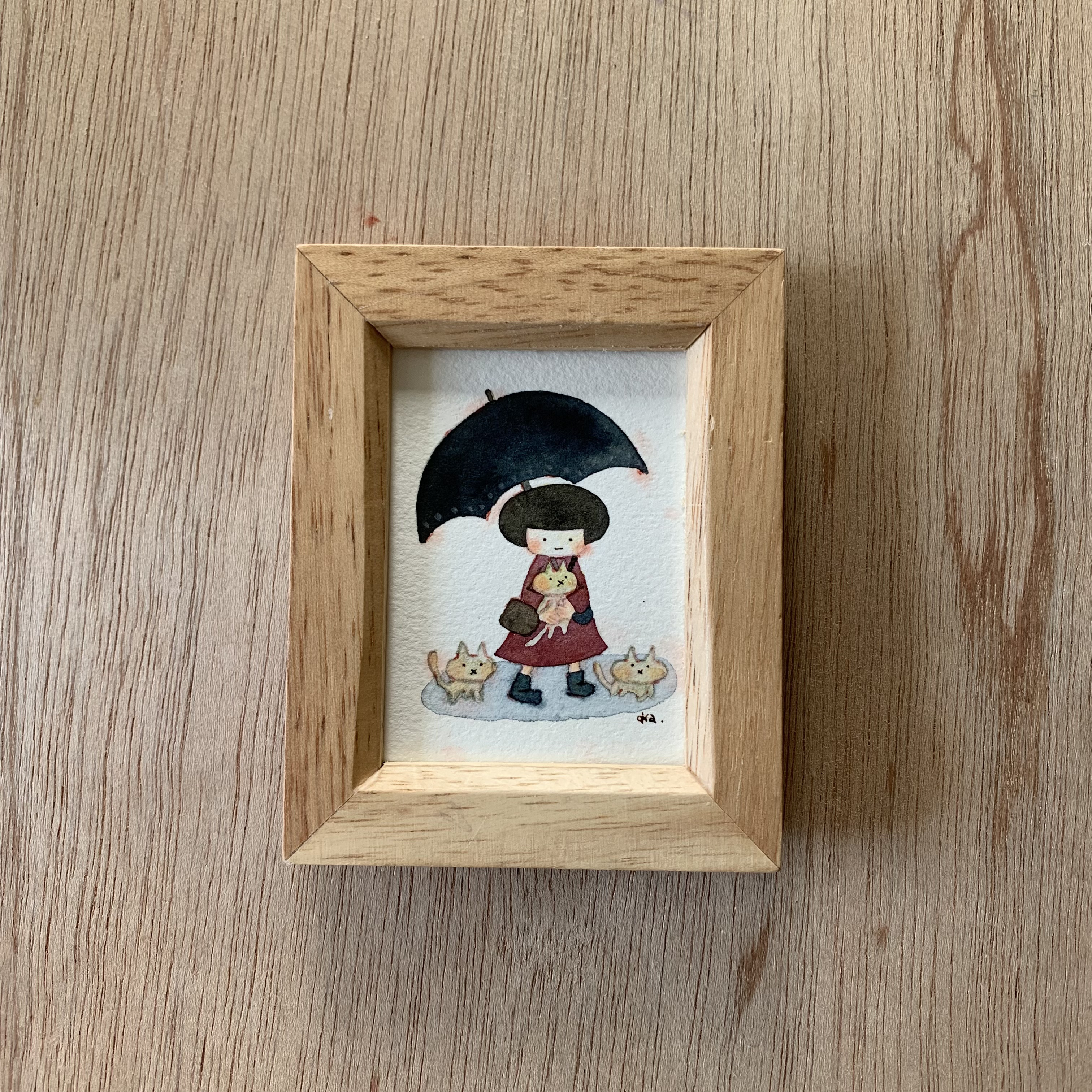 「日傘」ミニ額　原画