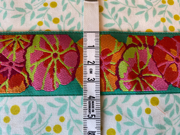 カット済み！在庫1点！『Kaffe Fassett(ケイフ・ファセット)』～38㎜×40㎝でカット済み～ 2枚目の画像