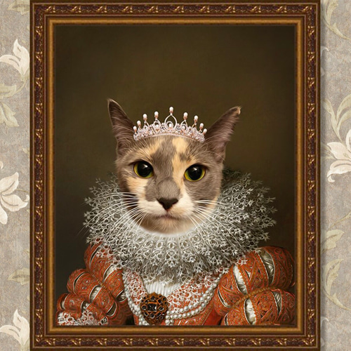 1点もの　オーダー品「猫」油絵 💛犬ねこ油絵オーダー💛わんちゃん猫ちゃんの油絵(原画)作品掲載