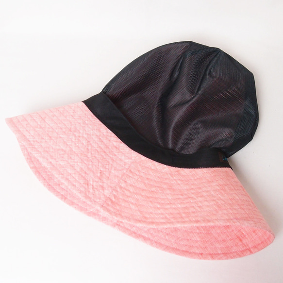 ピッコロオクトハット・リネン/フリーサイズ UV たためる帽子 風に飛ばない帽子　 10枚目の画像