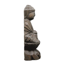 受注製作：薬師三尊(13/15/14cm) 仏像 円空仏 摸刻 木彫（納期14日） 6枚目の画像