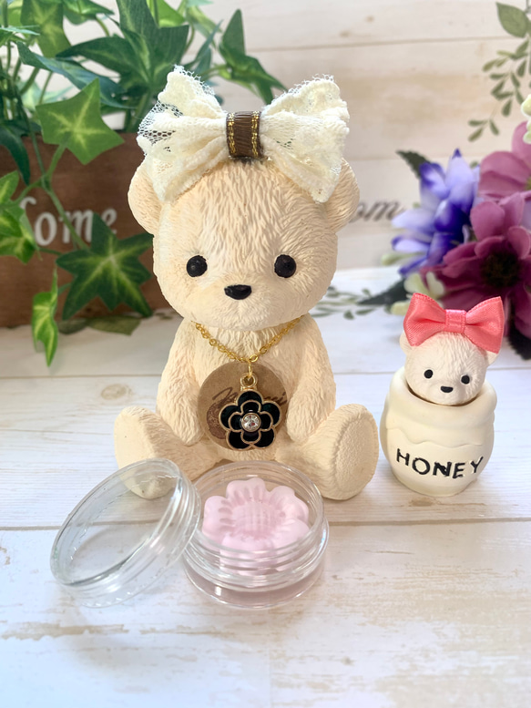 大きなテディベア アロマストーン Love アロマストーン✨大人可愛いテディベア ディフューザー・アロマ