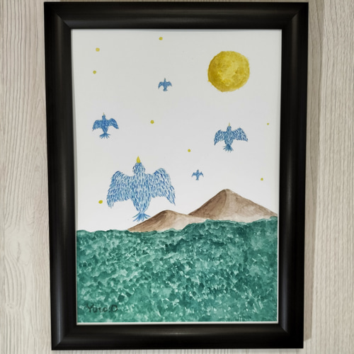 天を目指す鳥（てんをめざすとり） 絵画 Yu-to 青雲創作広場 通販