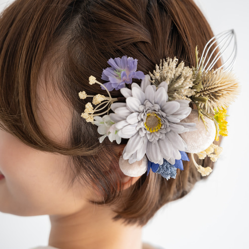 ショートヘアー・ベリーショートヘッドドレスE】成人式前撮り