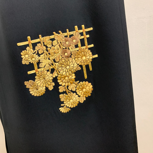 NO:（21）（プロ仕立て)着物リメイク&スリト入りAライン  