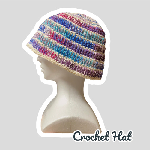 Y.A.R.N. クロシェ ニット ハット FREE グリーン 3Dクロス Y.A.R.N. クロシェ ニット ハット FREE グリーン 3Dクロス