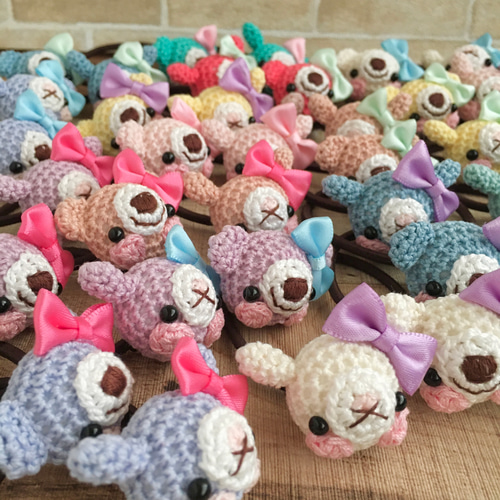 ハンドメイド ビーズ刺繍ヘアゴム C （ハンドメイド ビーズ刺繍