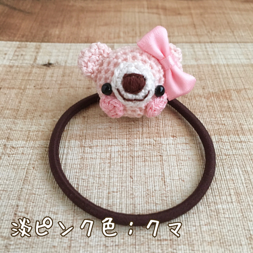 編みぐるみ♡リスさん♡ベビーヘアクリップ ヘアゴム
