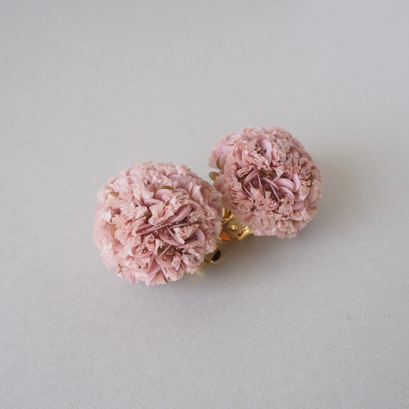 SUGAR PLUM 耳環 SOFT PINK/高級時裝刺繡配件 第6張的照片