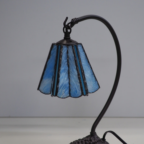 グースネックランプ　アップルブロッサム(ブルー) グースネックランプ アップルブロッサム(ブルー) ライト・照明