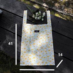 フランス菊いっぱい　エコBAG　Ｌサイズ　収納袋付き　レジ袋タイプ　 2枚目の画像
