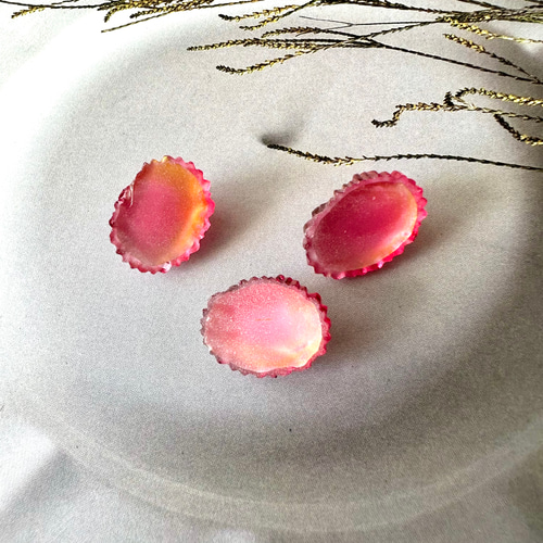 本物の 1個 ドイツ ドゥルージー オーバル ヴィンテージガラス 19×15mm アクセサリー