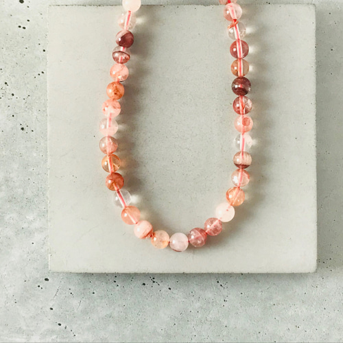 PINK TOURMALINE NECKLACE(2ZN2458)K18 ネックレス｜スター