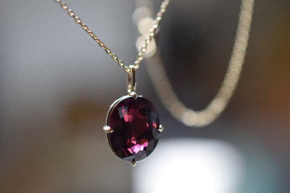 K9-5 非加熱 4.89ct 天然トルマリン ワインレット 9金 K9 チャーム 