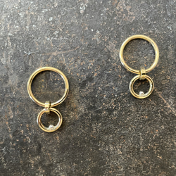brass+silver990リング circle 3枚目の画像