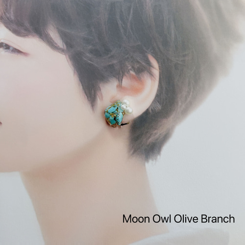 夏のNO.4 ターコイズ レジンアクセサリー ピアス（その他