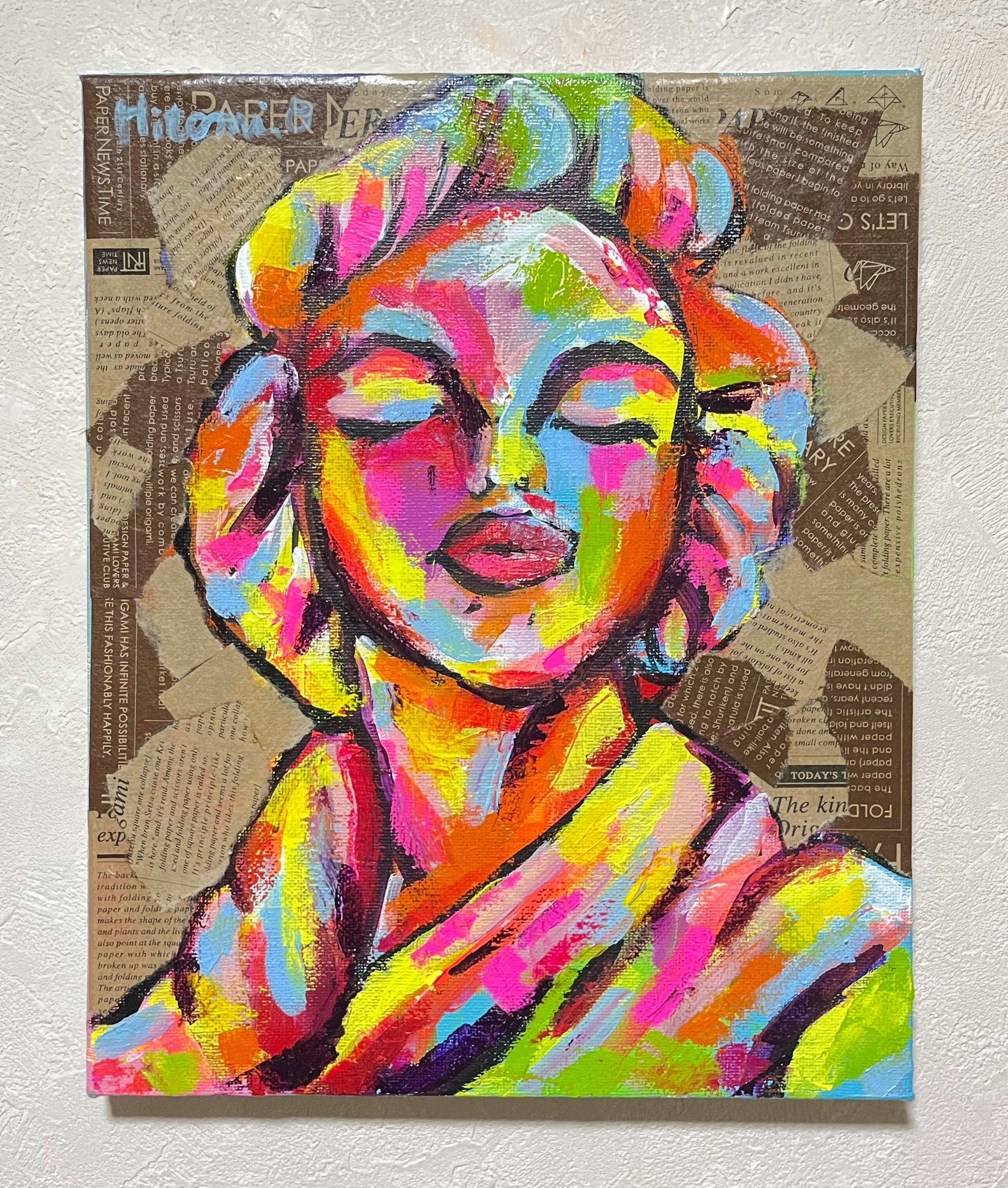 【真作】絵画　油彩12号　美しき女性の肖像画　柔らかな表現力　U147
