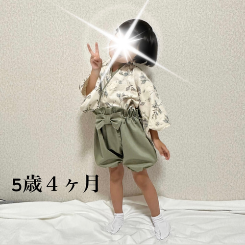 ○【3ヶ月〜5歳頃まで長く使える⭐︎】1番可愛いベビー袴 すみれ