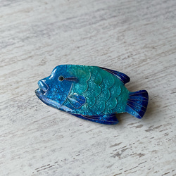 景泰藍配件“拿破崙魚胸針” 第2張的照片