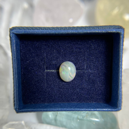 天然ボルダーオパール14kgf片耳ピアス☆オーストラリア・Yowah産原石