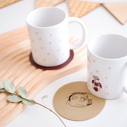 original coaster ☕️ お子様の絵が刻印できる世界に一つのアイテム　プレゼントにも大変おすすめです✨ 2枚目の画像