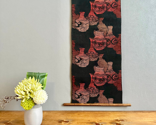 タペストリー　古布　着物　リメイク　壁掛け　 Old KIMONO fd6c6d046e1792ae7e916c281d1358