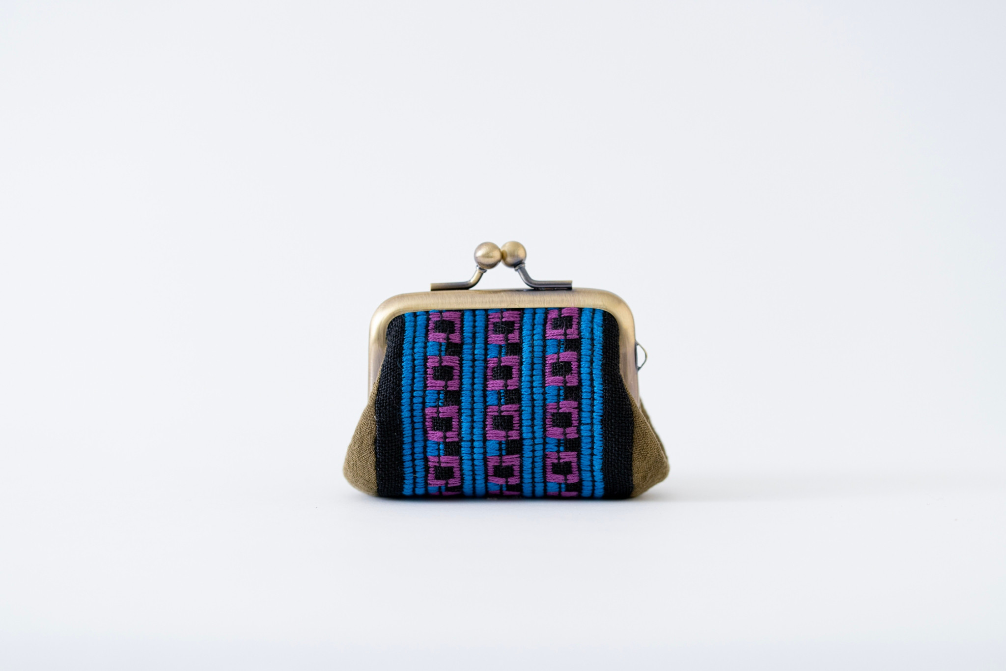 kogin がま口(小)【受注制作】草実すだれ