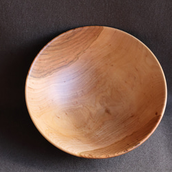 木製サラダボール（サクラ）No.　1  オイル仕上げ 2枚目の画像