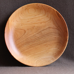 木製中皿（サクラ）no.1　オイル仕上げ 2枚目の画像