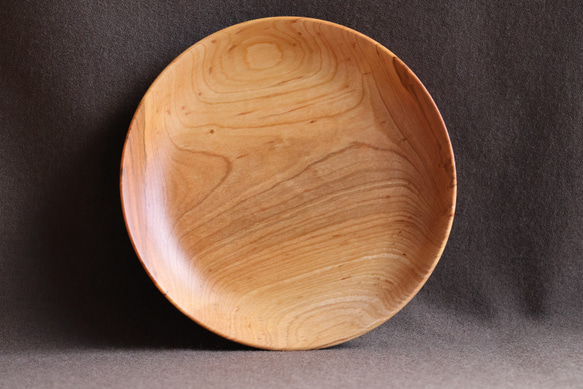 木製中皿（サクラ）no.1　オイル仕上げ 2枚目の画像