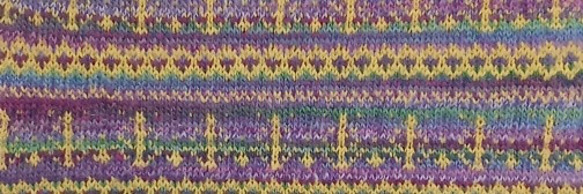 フェアアイルベスト　手編み　セーター　ニット　秋冬 3枚目の画像