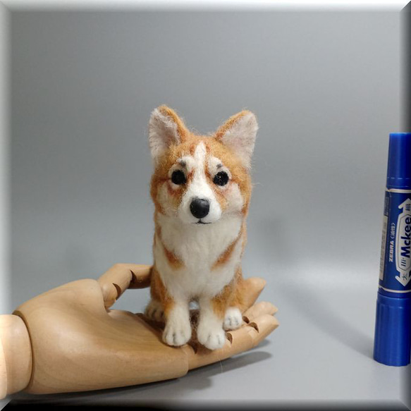 羊毛フェルト　ウエルシュコーギー 羊毛フェルトウェルシュコーギー