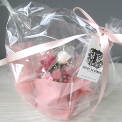 誕生月の天然石  Flower dome  -コスモス pink- 9枚目の画像