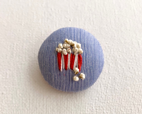 u*i様 ポップコーンブローチ キット】ポップコーンブローチ | iridare embroidery