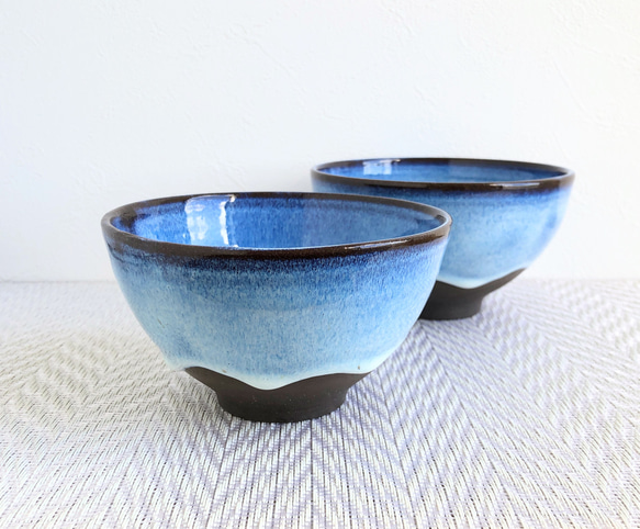 青いどんぶり（ペア） 茶碗・めし碗 gagariku 通販 16391637