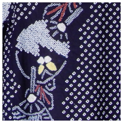 着物リメイク　有松絞りのチュニックワンピース   フリーサイズ  kimono　 3枚目の画像