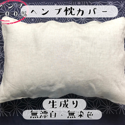 2枚セット　ヘンプ枕カバー　普通地　ヘンプ100% 快眠　99%抗菌 防臭　麻 ヘンプ枕カバー 生成り 普通地 ヘンプ100% 99%抗菌 防臭 快適