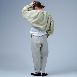 [wafu] 最適合旅行的天使的短外套！柔軟、輕盈、緊湊的亞麻瑪格麗特/柑橘 h001n-cts1 第11張的照片