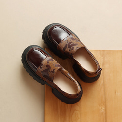 23 秋季女式真皮鞋超輕厚底鞋淺口高跟鞋 22 厘米-24.5 厘米 #792⭐免運費⭐ 第9張的照片