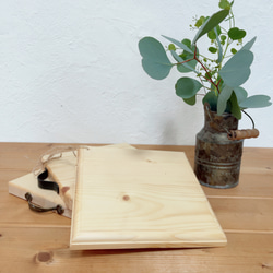 ミディアムウォルナット　wood plate＊ 木製 ポットマット 鍋敷き　木製トレー　グラタン皿受け 3枚目の画像