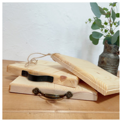 ミディアムウォルナット　wood plate＊ 木製 ポットマット 鍋敷き　木製トレー　グラタン皿受け 2枚目の画像