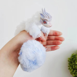 雪狐ケモノ 兄狐 アートドール ぬいぐるみ ぬいぐるみ ケモノの