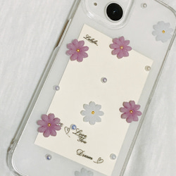 お花のスマホケース　iPhoneケース 4枚目の画像
