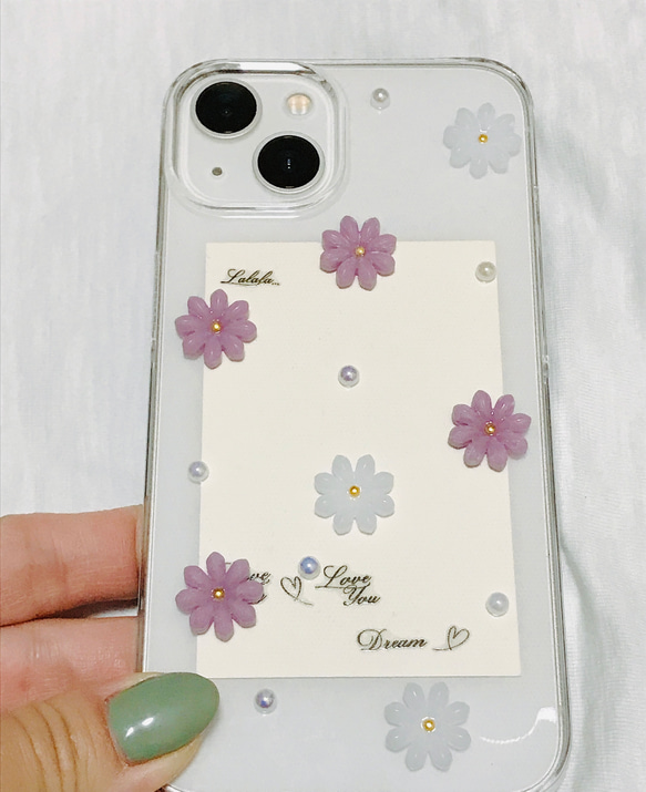 お花のスマホケース　iPhoneケース 6枚目の画像