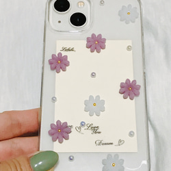 お花のスマホケース　iPhoneケース 3枚目の画像
