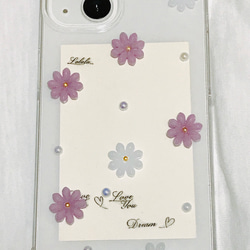 お花のスマホケース　iPhoneケース 2枚目の画像