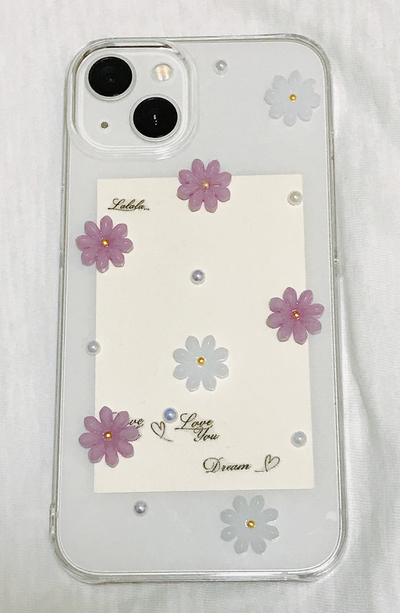 お花のスマホケース　iPhoneケース 2枚目の画像