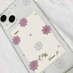 お花のスマホケース　iPhoneケース 5枚目の画像
